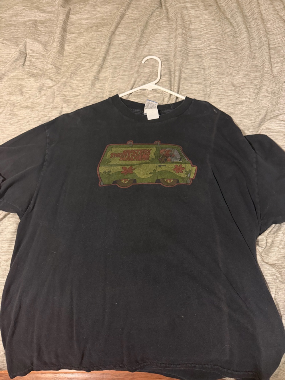 Cartoon Network Black Tee with Green Mystery Van Graphic